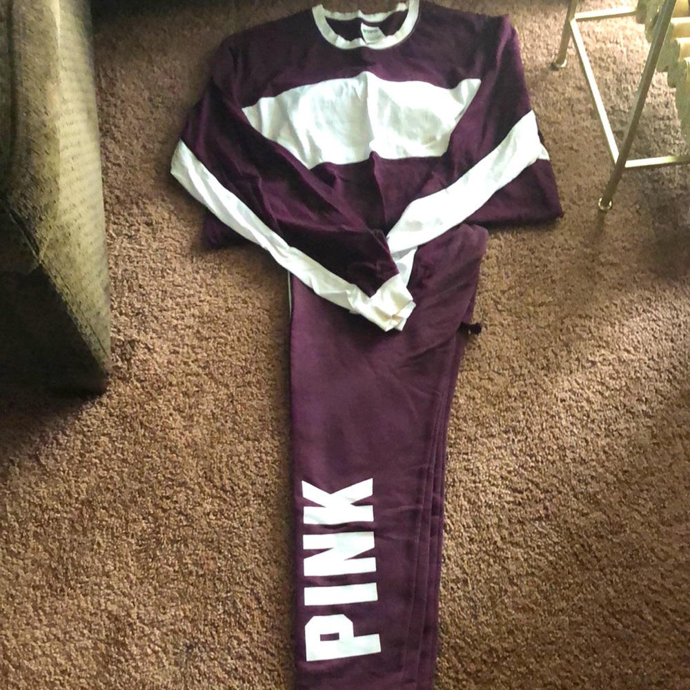 Pink maroon outfit size large
